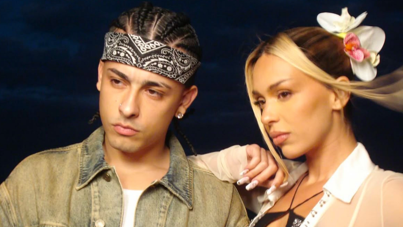 Trueno y Bad Gyal en el videoclip de 'Angelito'. Imagen: Instagram de los artistas.