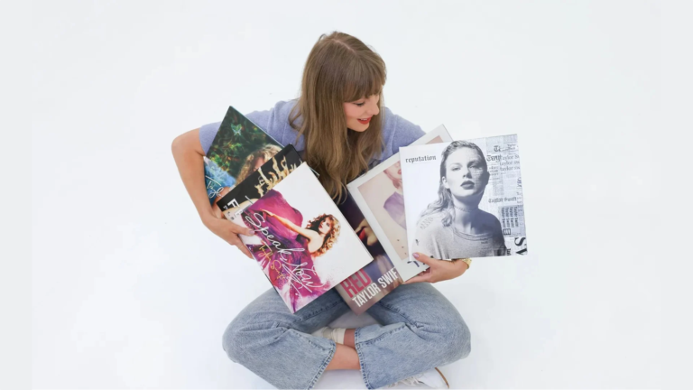 Taylor Swift recupera sus seis primeros discos. Imagen via redes.