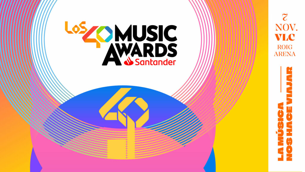 Cartel oficial de Los 40 Music Awards.