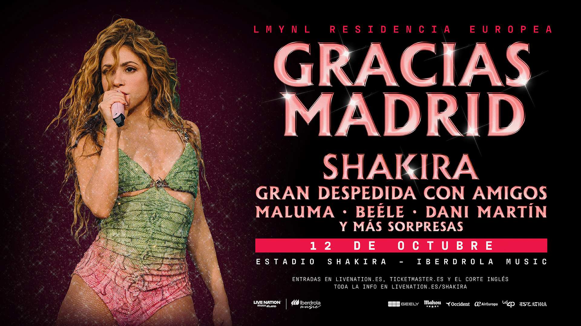 Shakira convierte su último concierto en Madrid en una gran fiesta junto a Maluma, Beéle, Dani Martín y Bizarrap